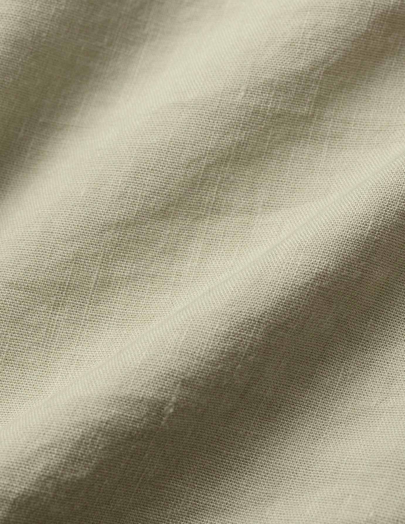 Refined Linen Bowling Short Sleeve Shirt Soft Sand